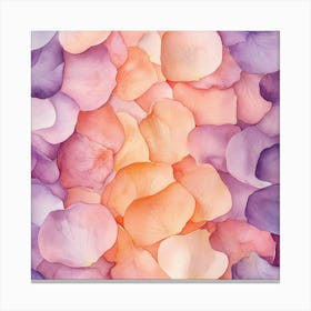 Pastel Roses Rain 4 Stampe su tela