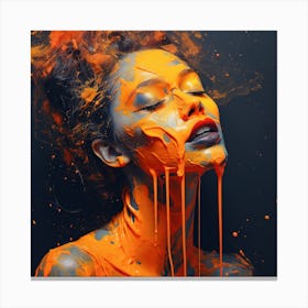 Pretty in orange Canvas Print