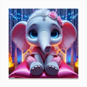 Elephant In The Room Canvas Print