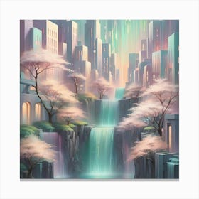 Cherry Blossoms In The City Canvas Print