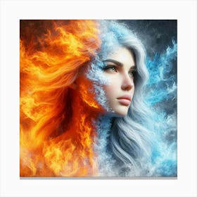 Fire And Ice 2 Canvas Print