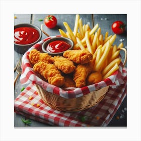 Chicken Nuggets 3 Canvas Print