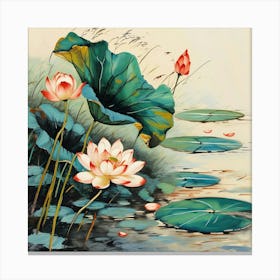 Water Lilies 2 Canvas Print