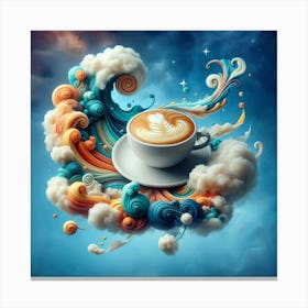 Coffee And Clouds 2 Canvas Print