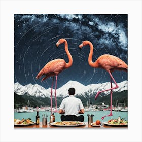 Flamingos 5 Canvas Print