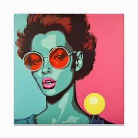 'Flirt' Retro Canvas Print