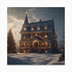 Christmas House 132 Canvas Print