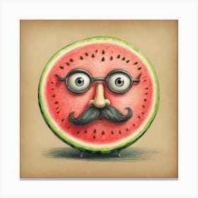 Watermelon Face 2 Canvas Print