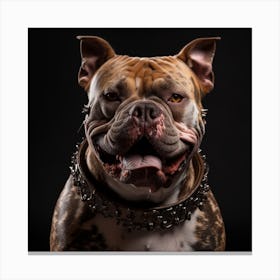 Bulldog Portrait Canvas Print