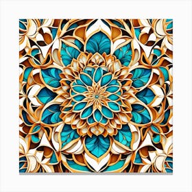 Psychedelic Mandala 36 Canvas Print