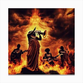 Flaming Trumpets Canvas Print