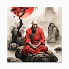 Buddha In Meditation Canvas Print