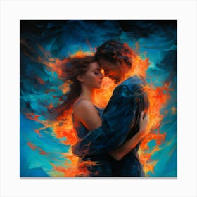 Fire And The Flames Canvas Print