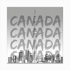 Canada Skyline Canvas Print