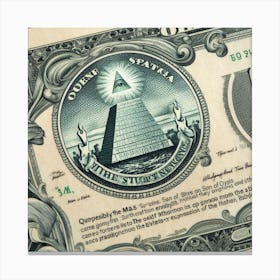 U S Dollar Bill Canvas Print