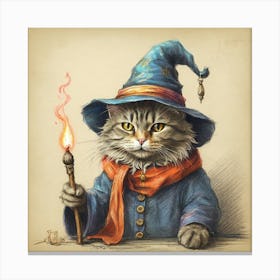 Cat Wizard 1 Canvas Print