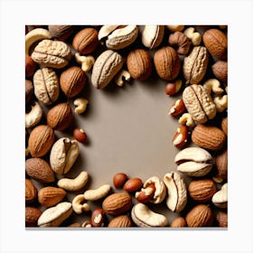 Nuts In A Circle Canvas Print