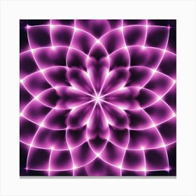 Abstract Purple Flower Canvas Print