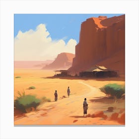 Desert Scene 1 Canvas Print