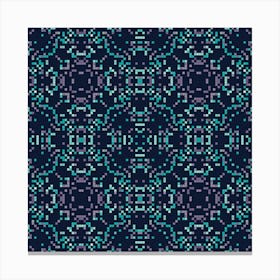 Beautiful knitted embroidery. Geometric ethnic oriental pattern traditional 2 Canvas Print