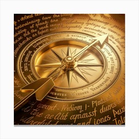 Golden Compass 3 Canvas Print