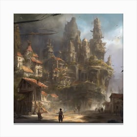 Fantasy City 77 Canvas Print