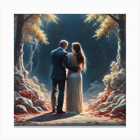 'The Couple In The Forest' Canvas Print