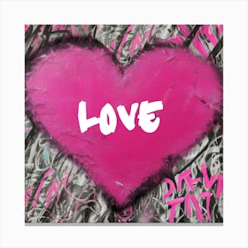 Love Graffiti Canvas Print