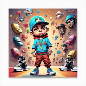 Hip Hop Kid Canvas Print