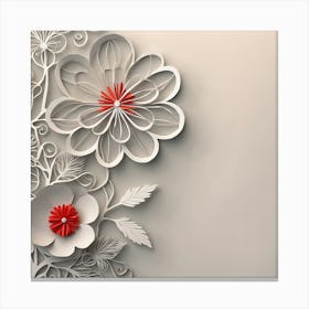 Embossed flower 1 Canvas Print