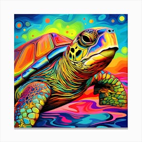 Sea Turtle Painting 1 Canvas Print