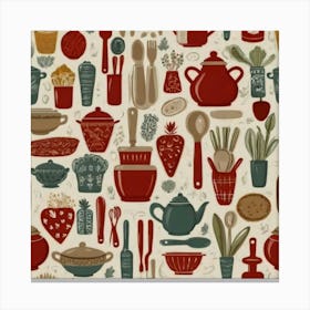 Kitchen Utensils Canvas Print