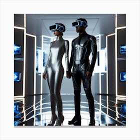 Futuristic Couple 38 Canvas Print