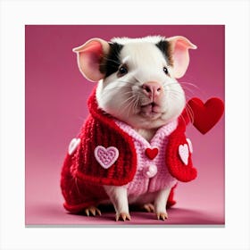 Pig In A Sweater 1 Canvas Print