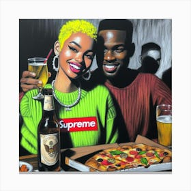 Supreme Pizza 8 Canvas Print