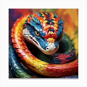Colorful Snake Canvas Print