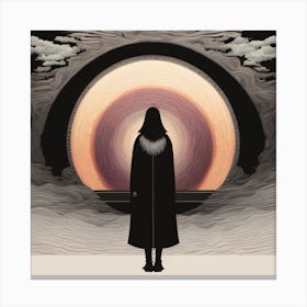 Man In The Black Coat Canvas Print