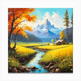 Autumn In The Mountains Canvas Print