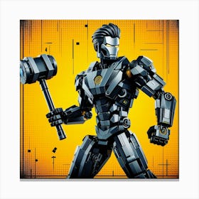 Iron Man Hammer Canvas Print