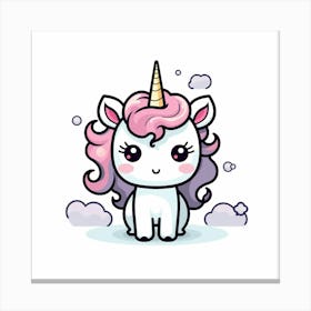 Cute Unicorn 640 Canvas Print