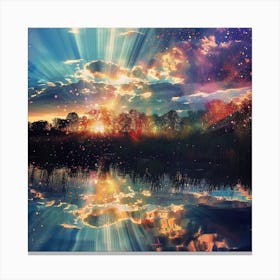 Sunrise Over Water Canvas Print Canvas Print