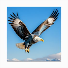 Aguila En Pleno Vuelo Canvas Print