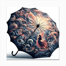 Umbrella style Canvas Print