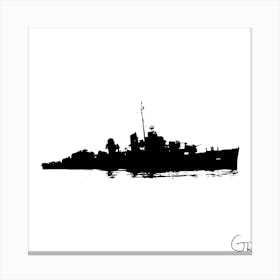 War Ship Canvas Print