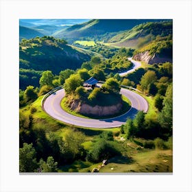 Road In The Mountains Canvas Print