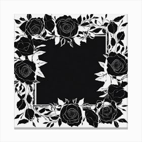 Black Roses 12 Canvas Print