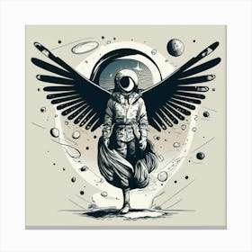 Spaceman With Wings Toile