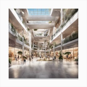 757365 Sleek And Modern Shopping Center With An Emphasis Xl 1024 V1 0 Canvas Print