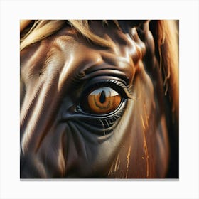 Eye Of A Horse 16 Canvas Print