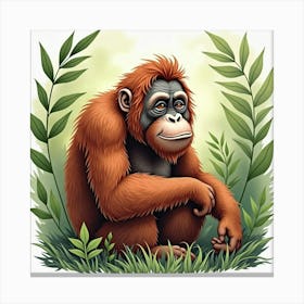 Orangutan 1 Canvas Print